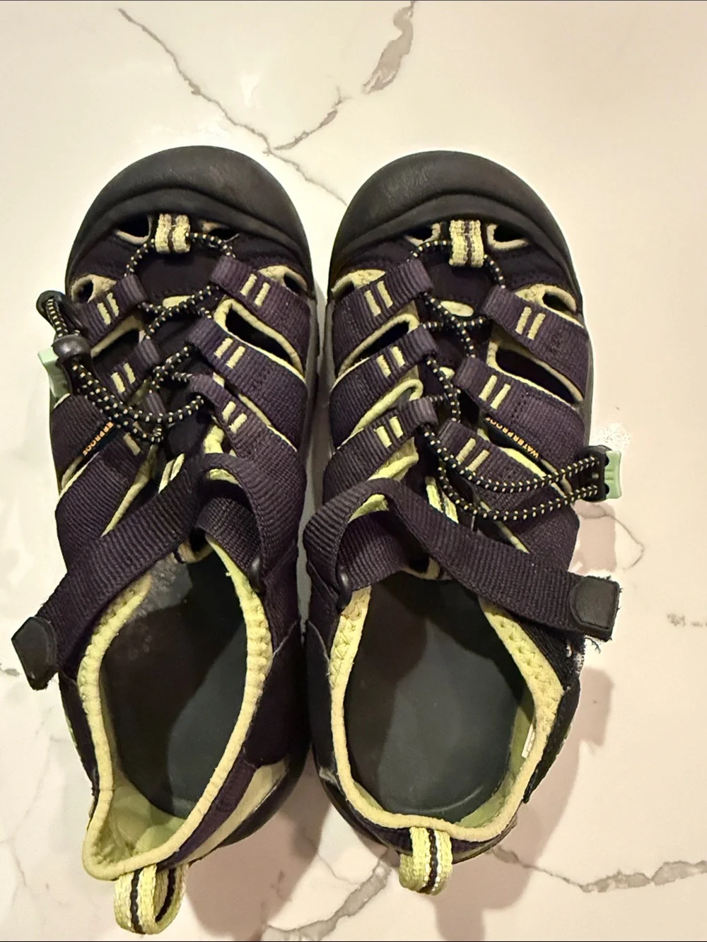 Keen Kids Navy and Yellow Closed-Toe Sport Sandals waterproof 4